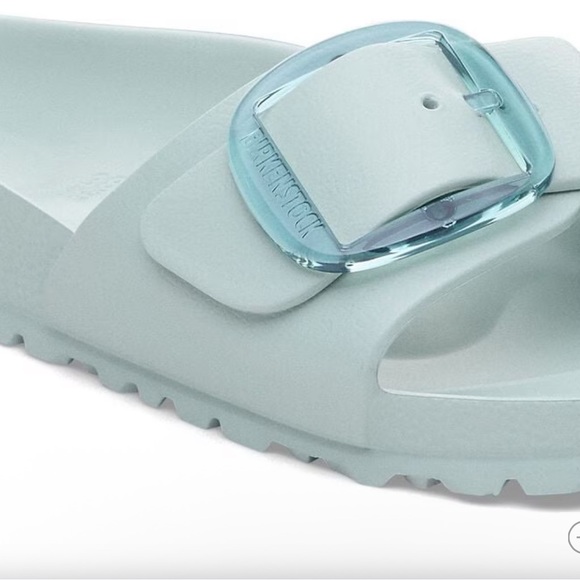 BIRKENSTOCK MADRID BIG BUCKLE EVA SURF GREEN Blue Slides Women EU 38/US 7 Narrow - Picture 7 of 7